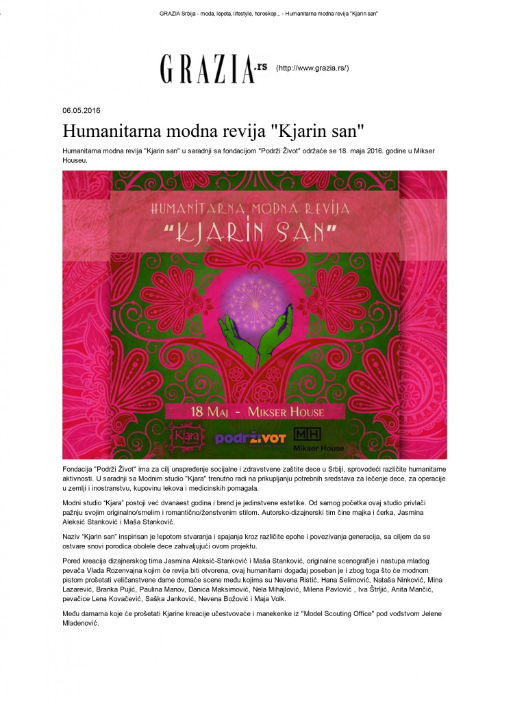 GRAZIA Srbija - moda, lepota, lifestyle, horoskop.